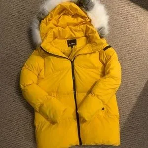 Sam Edelman Jackets Coats Sam Edelman Yellow Puffer Jacket